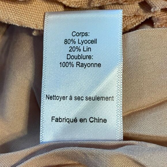 Astr The Label Pacific Pleated Tie Waist Shorts Peach Papaya High Waist M - Picture 8 of 9